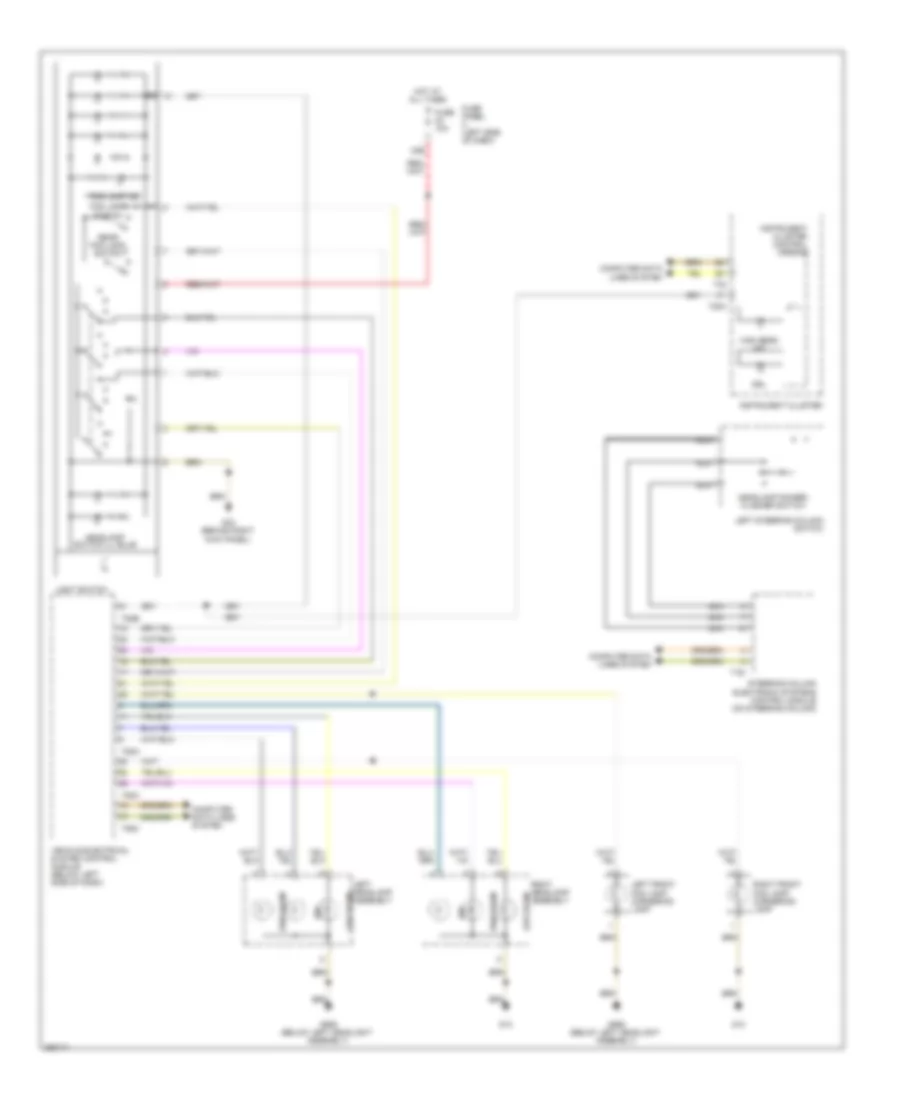 Headlights Wiring Diagram with High Equipment for Volkswagen Jetta SE 2011