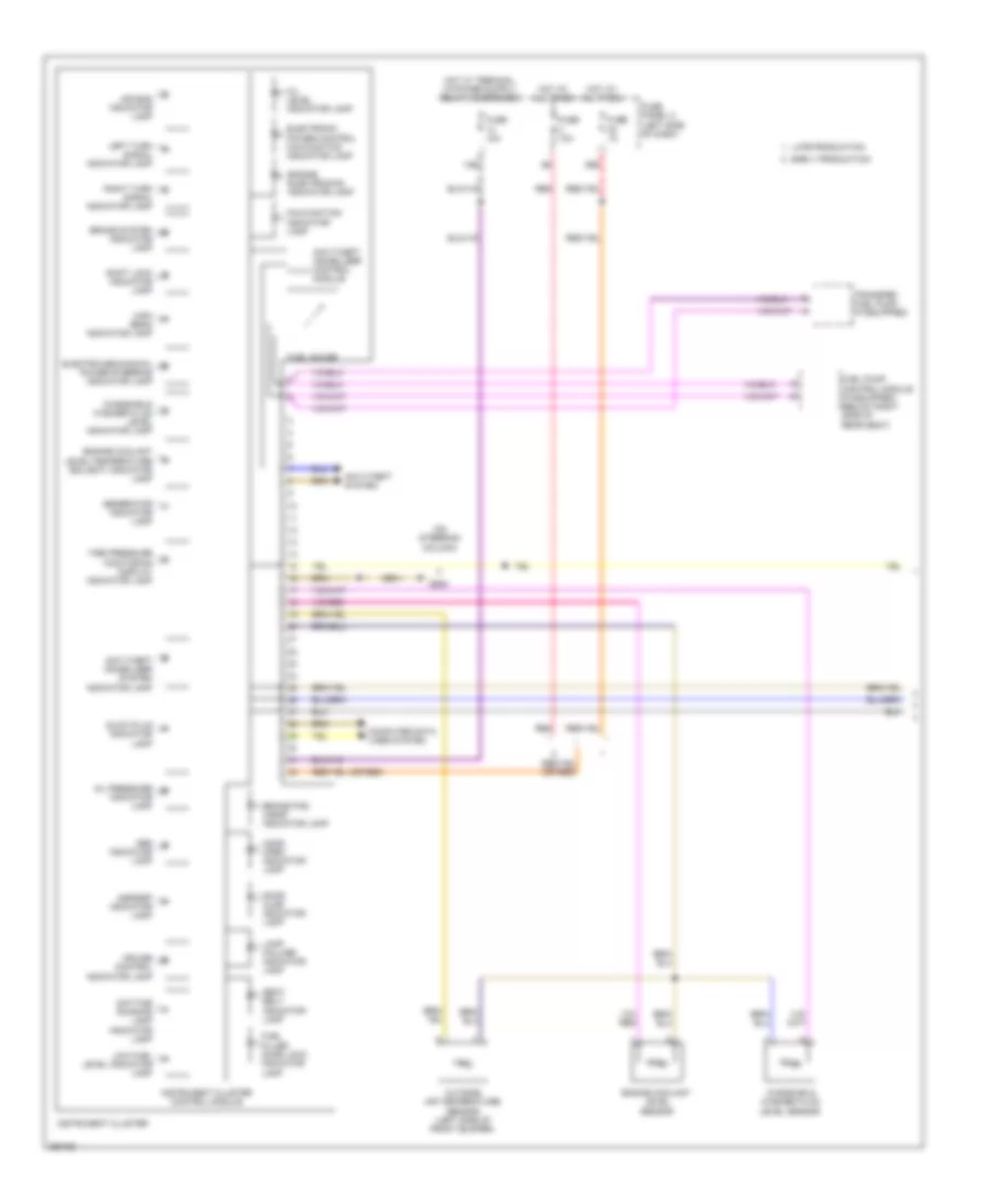 Instrument Cluster Wiring Diagram with High Equipment 1 of 2 for Volkswagen Jetta SE 2011