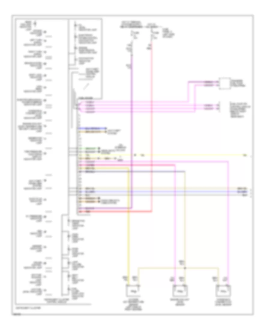 Instrument Cluster Wiring Diagram with Low Equipment 1 of 2 for Volkswagen Jetta SE 2011