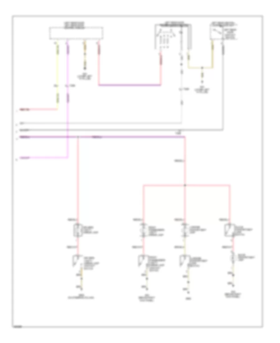 Courtesy Lamps Wiring Diagram Early Production with Low Equipment 3 of 3 for Volkswagen Jetta SE 2011