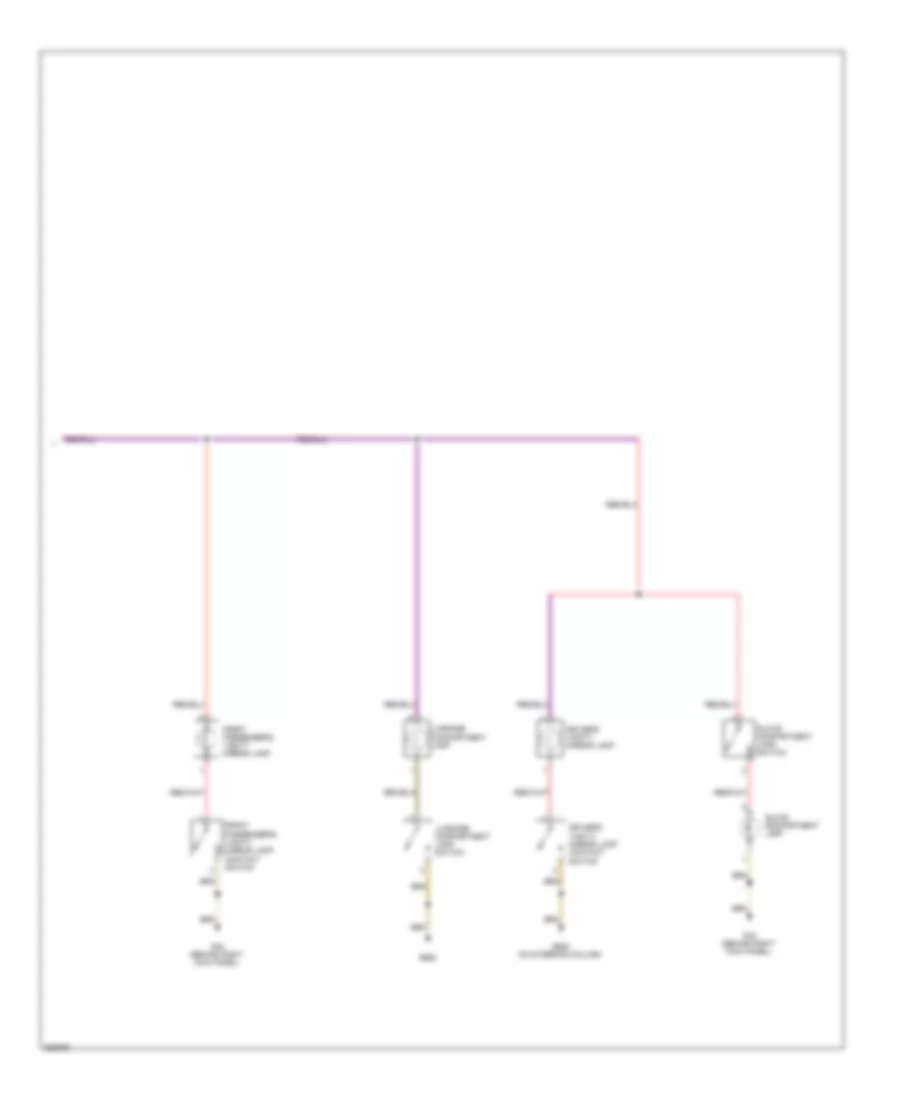 Courtesy Lamps Wiring Diagram with High Equipment 3 of 3 for Volkswagen Jetta SE 2011