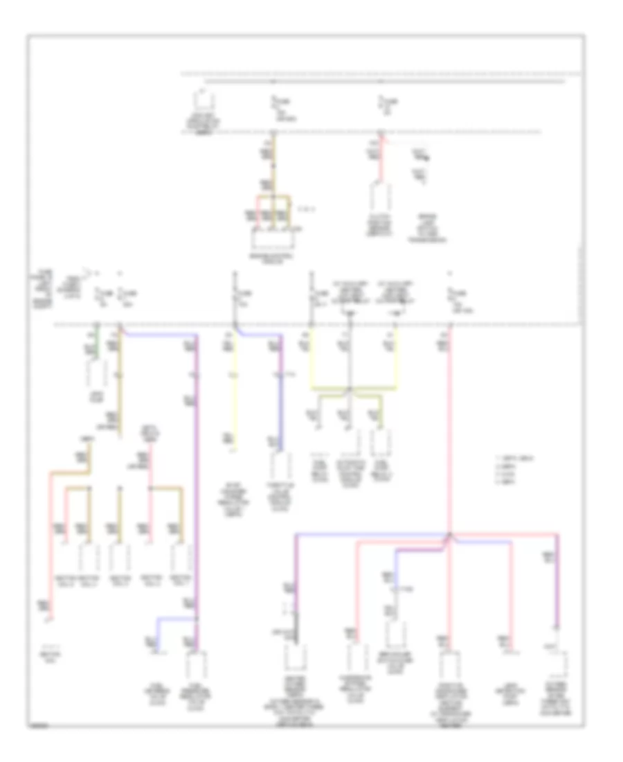 Power Distribution Wiring Diagram Early Production 4 of 5 for Volkswagen Jetta SE 2011