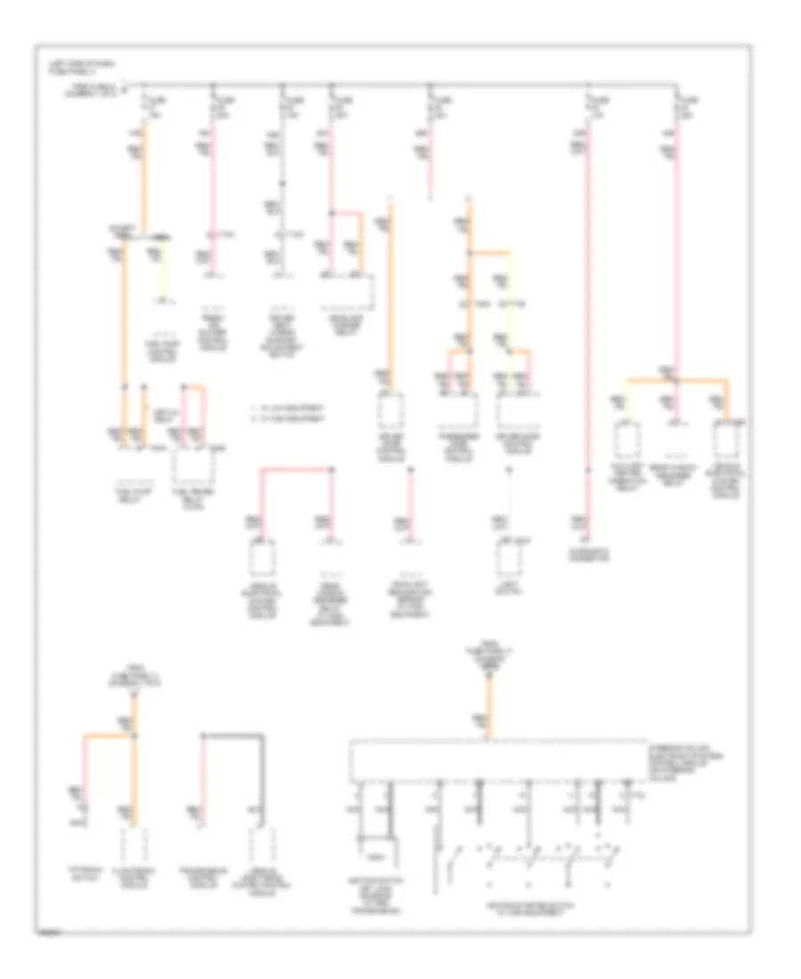 Power Distribution Wiring Diagram Early Production 5 of 5 for Volkswagen Jetta SE 2011