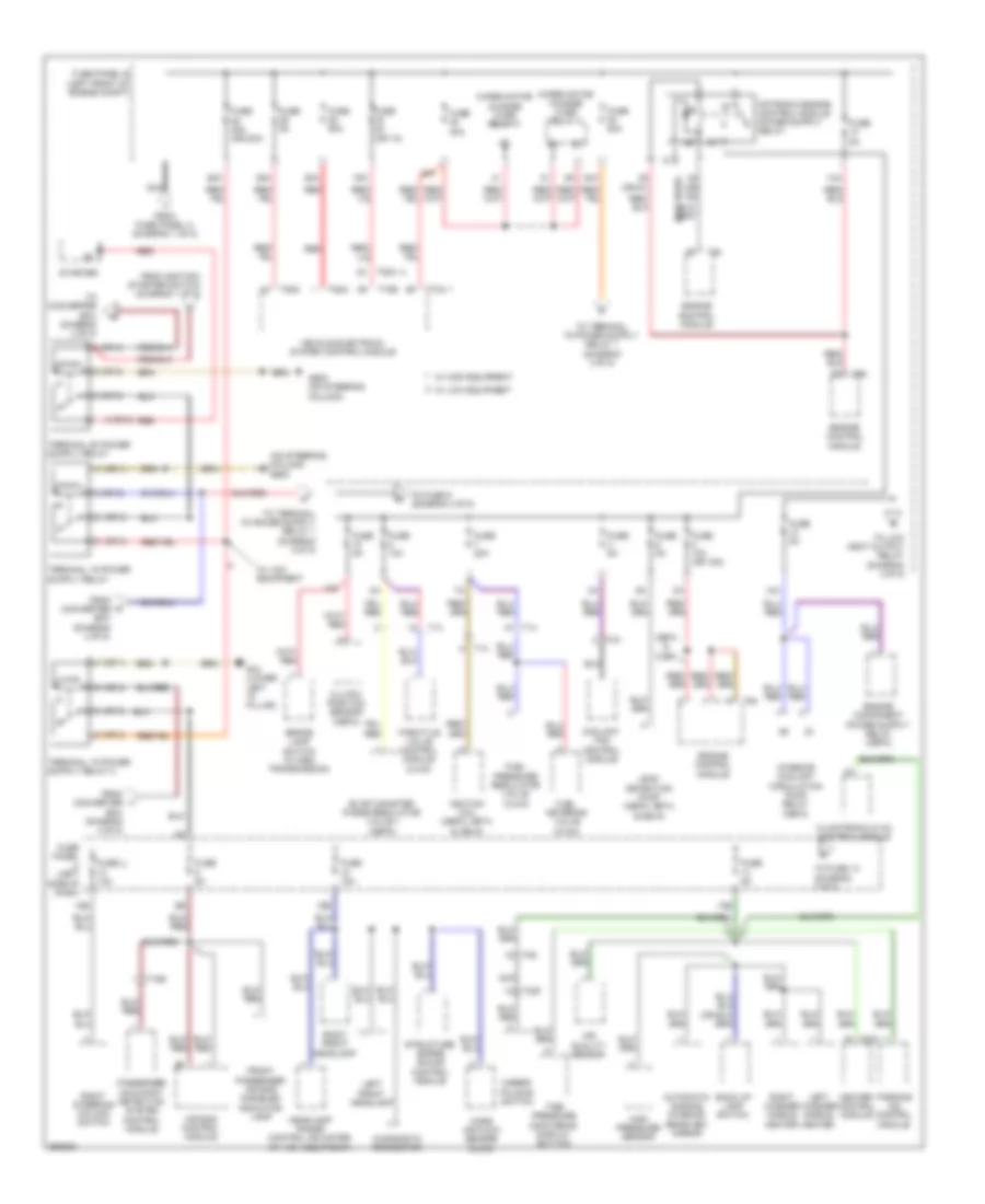 Power Distribution Wiring Diagram Late Production 2 of 5 for Volkswagen Jetta SE 2011