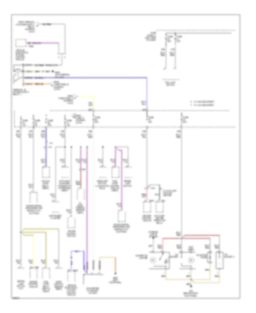 Power Distribution Wiring Diagram Late Production 3 of 5 for Volkswagen Jetta SE 2011