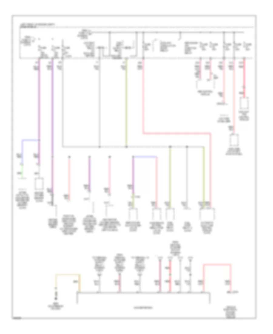 Power Distribution Wiring Diagram Late Production 4 of 5 for Volkswagen Jetta SE 2011
