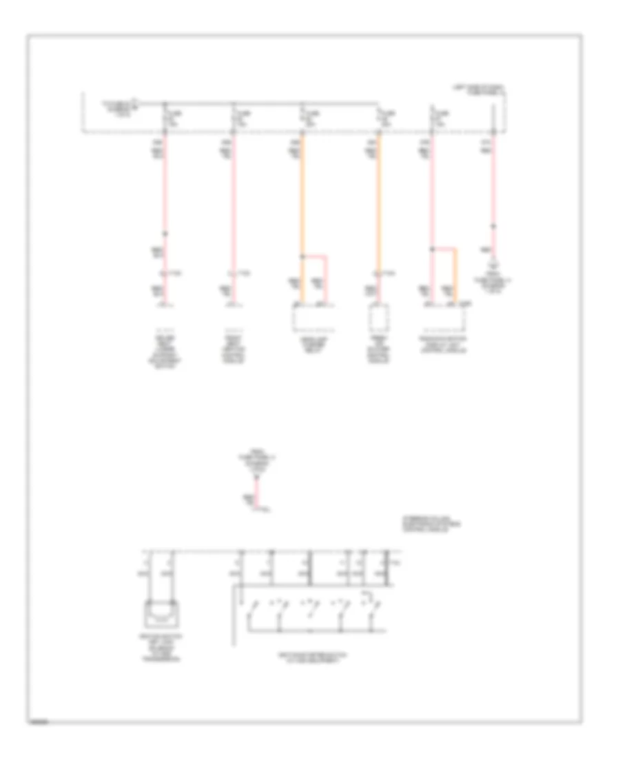 Power Distribution Wiring Diagram Late Production 5 of 5 for Volkswagen Jetta SE 2011