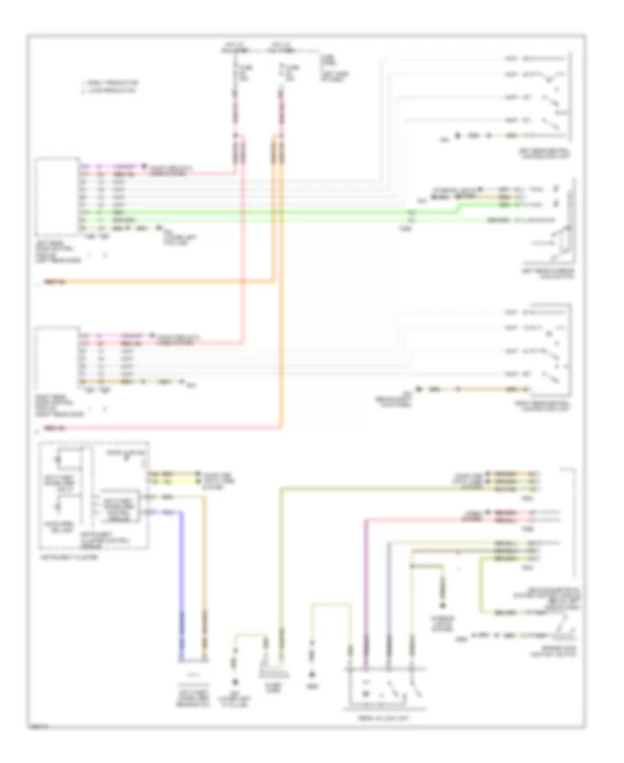 Power Door Locks Wiring Diagram with High Equipment 2 of 2 for Volkswagen Jetta SE 2011