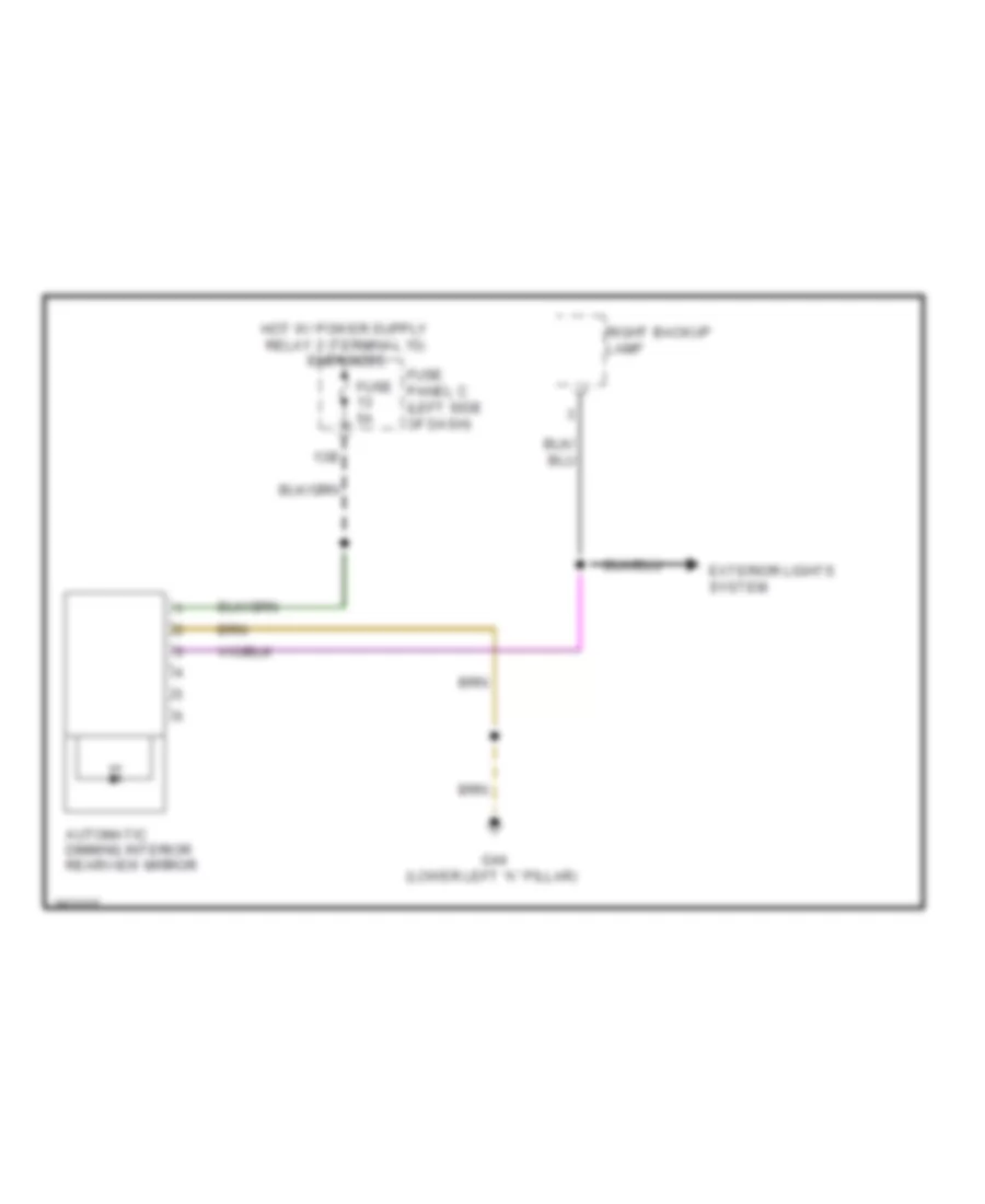 Automatic Day Night Mirror Wiring Diagram with Low Equipment  Humidity Sensor without High Beam Assist for Volkswagen Jetta SE 2011