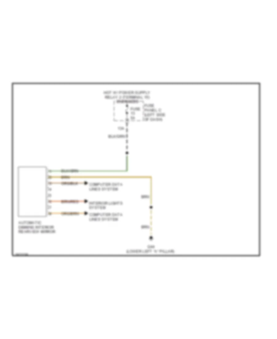 Automatic Day Night Mirror Wiring Diagram without Humidity Sensor with High Beam Assist for Volkswagen Jetta SE 2011