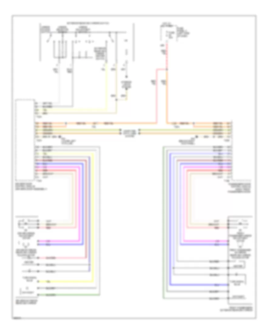 Power Mirrors Wiring Diagram with High Equipment for Volkswagen Jetta SE 2011