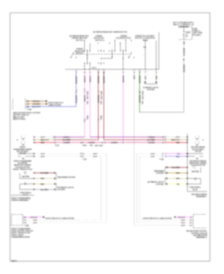 Power Mirrors Wiring Diagram with Low Equipment for Volkswagen Jetta SE 2011