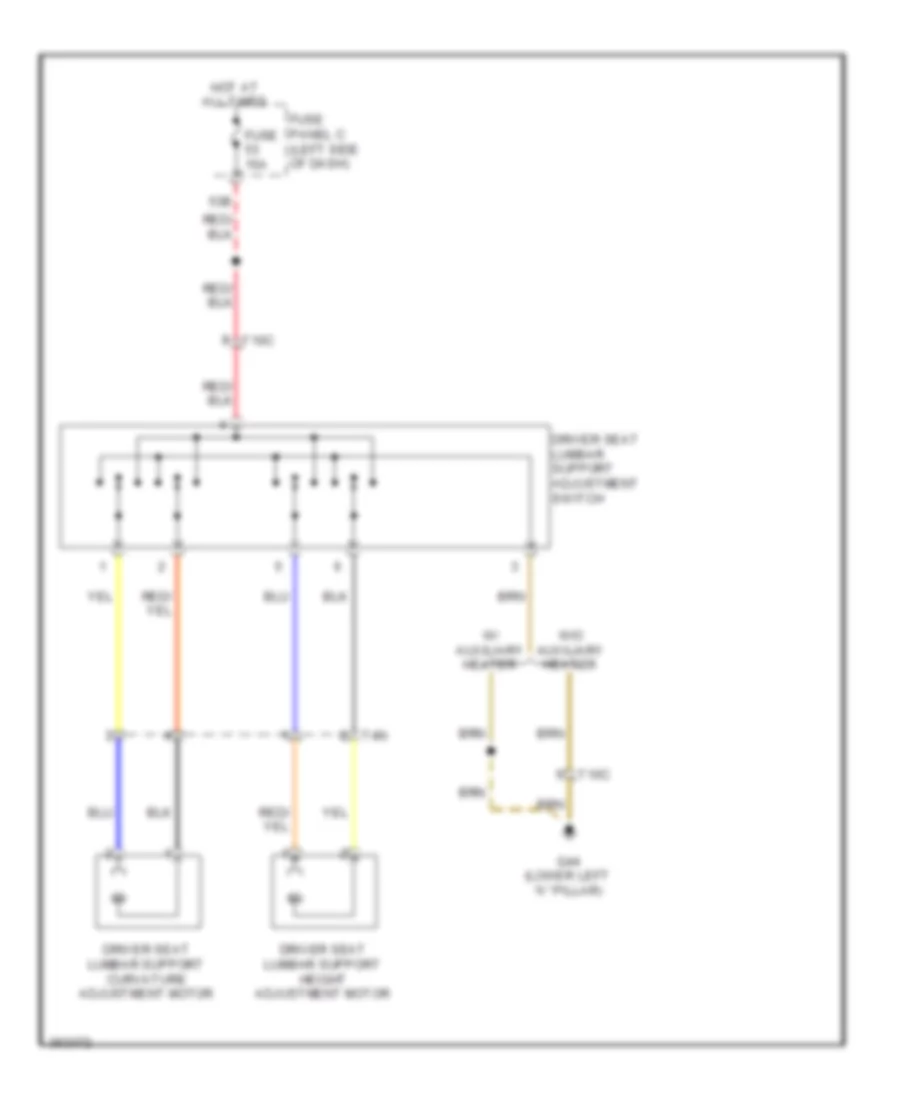 Lumbar Wiring Diagram for Volkswagen Jetta SE 2011