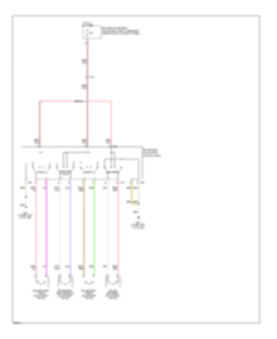 Power Seats Wiring Diagram for Volkswagen Jetta SE 2011