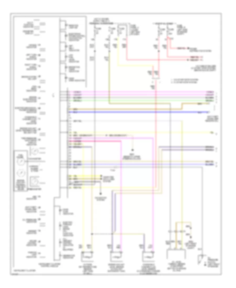 Instrument Cluster Wiring Diagram (1 of 2) for Volkswagen Tiguan S 2013