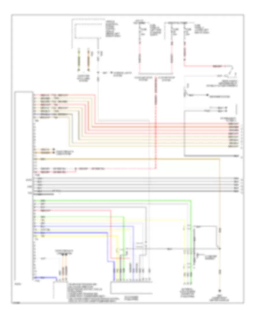Radio Wiring Diagram, without Navigation with RCD 510 (1 of 2) for Volkswagen Tiguan S 2013