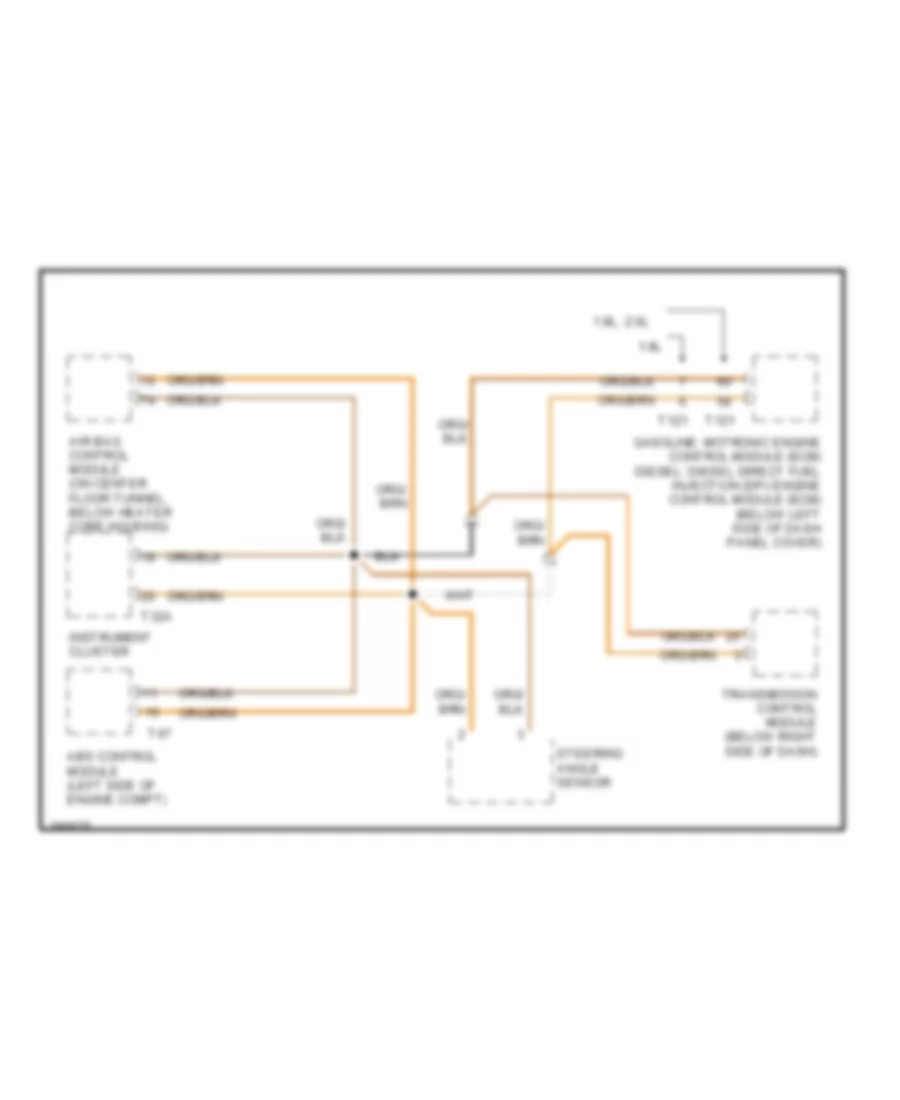 High Low Bus Wiring Diagram Except Convertible for Volkswagen New Beetle GL 2003
