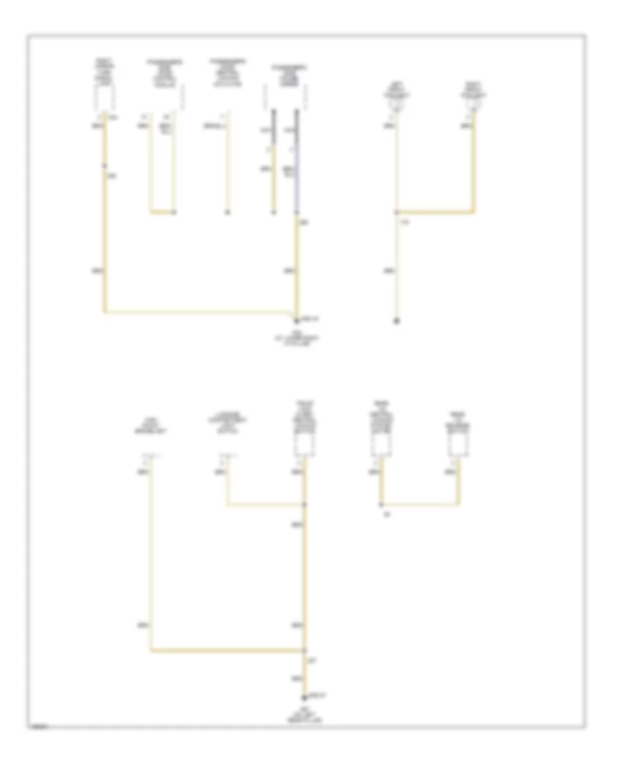 Ground Distribution Wiring Diagram Except Convertible 4 of 4 for Volkswagen New Beetle GL 2003