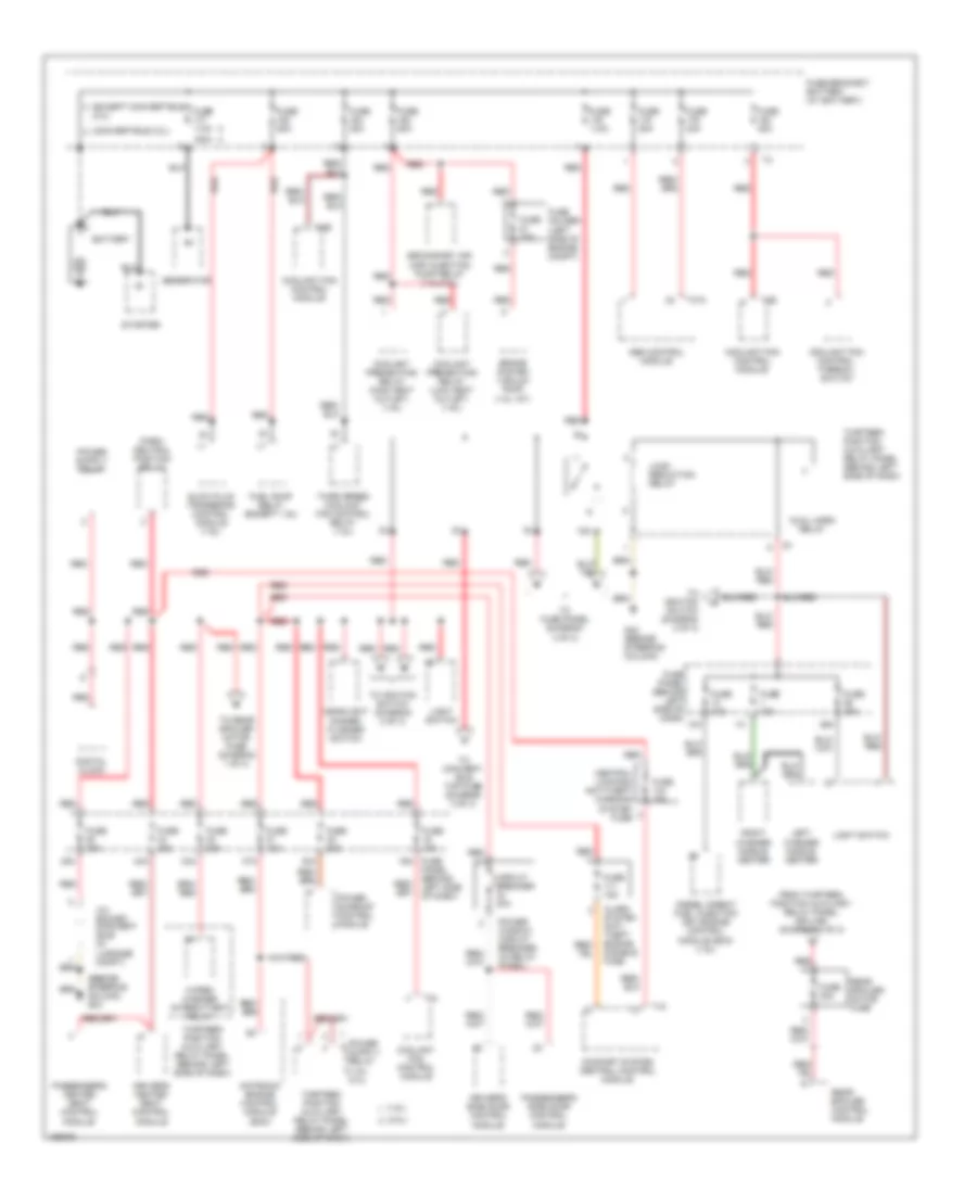 Power Distribution Wiring Diagram 1 of 3 for Volkswagen New Beetle GL 2003