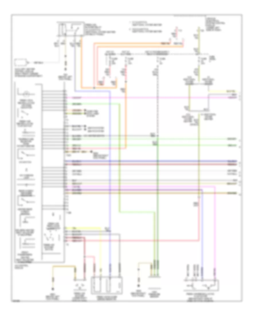 3.2L, Manual AC Wiring Diagram (1 of 3) for Volkswagen Eos Turbo 2008