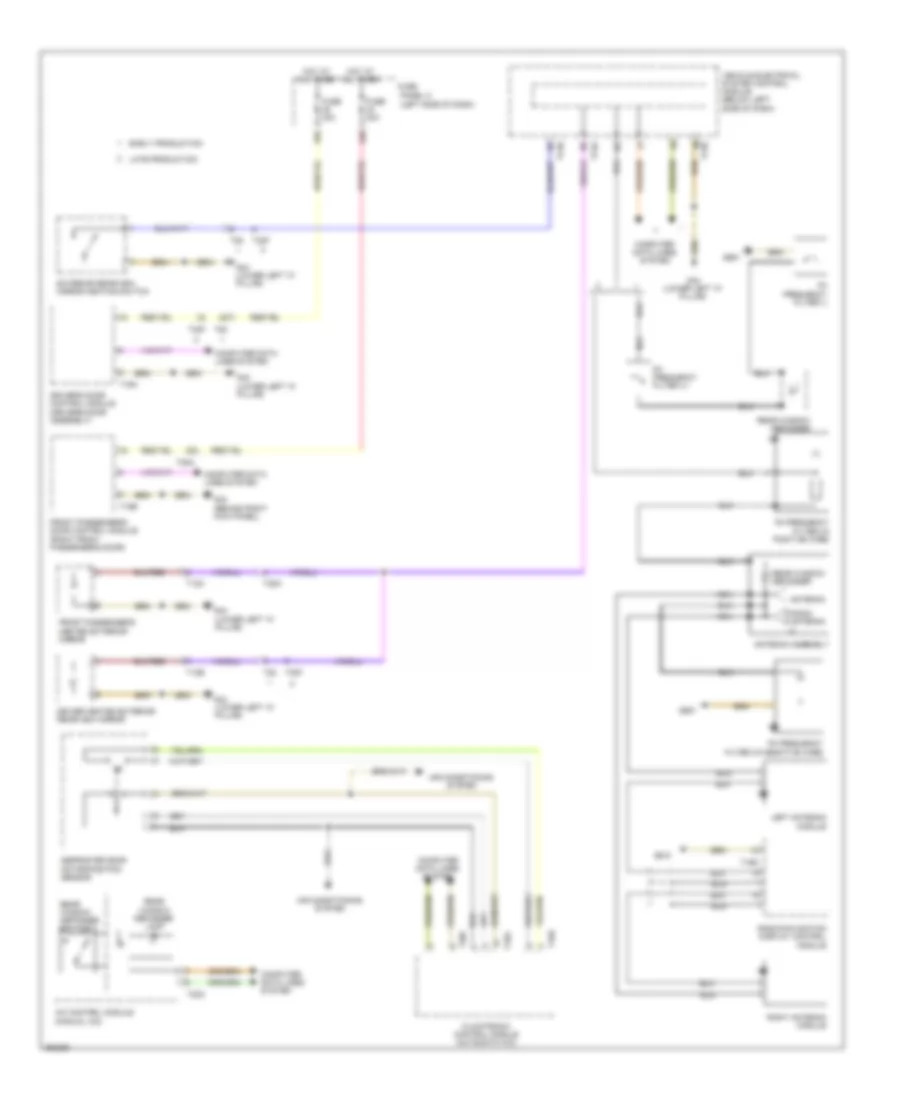 Defoggers Wiring Diagram with Low Equipment for Volkswagen Jetta SEL 2011