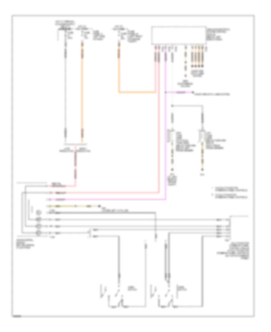 Horn Wiring Diagram with Low Equipment for Volkswagen Jetta SEL 2011