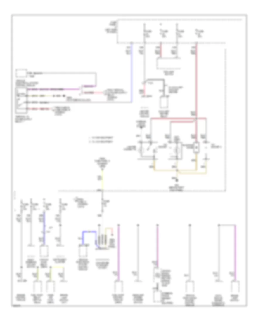 Power Distribution Wiring Diagram Early Production 3 of 5 for Volkswagen Jetta SEL 2011