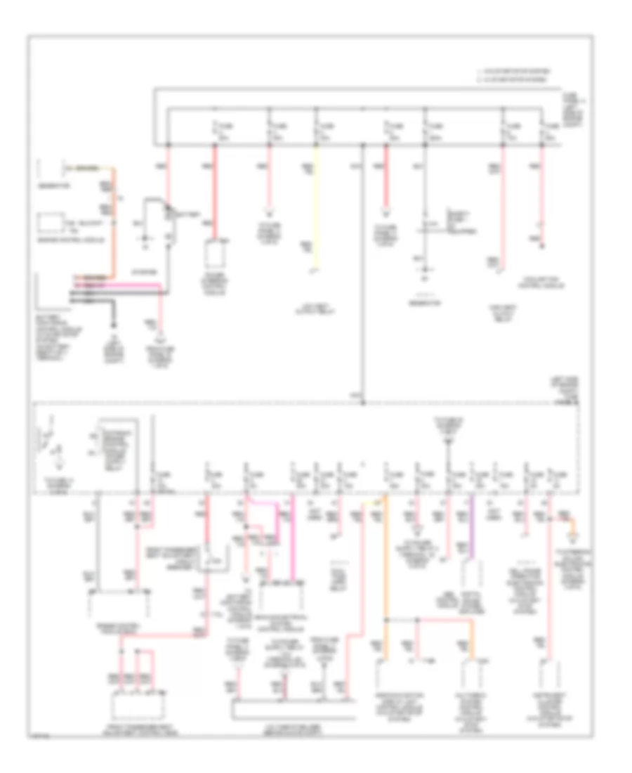 Power Distribution Wiring Diagram 1 of 6 for Volkswagen Tiguan S 4Motion 2013