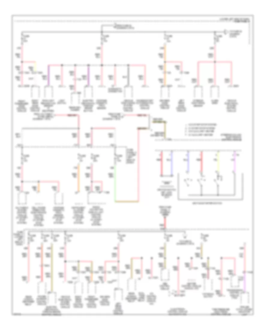 Power Distribution Wiring Diagram 3 of 6 for Volkswagen Tiguan S 4Motion 2013