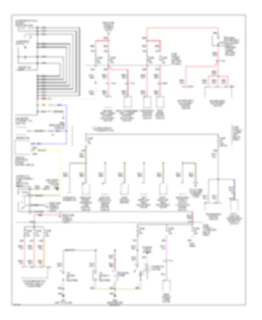 Power Distribution Wiring Diagram (4 of 6) for Volkswagen Tiguan S 4Motion 2013
