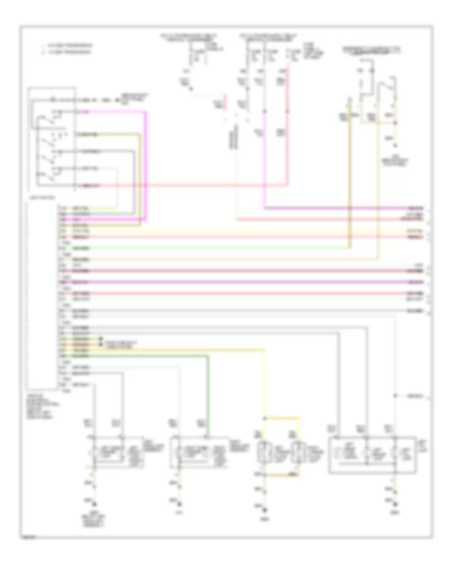 Exterior Lamps Wiring Diagram, with High Equipment (1 of 2) for Volkswagen Jetta TDI 2011