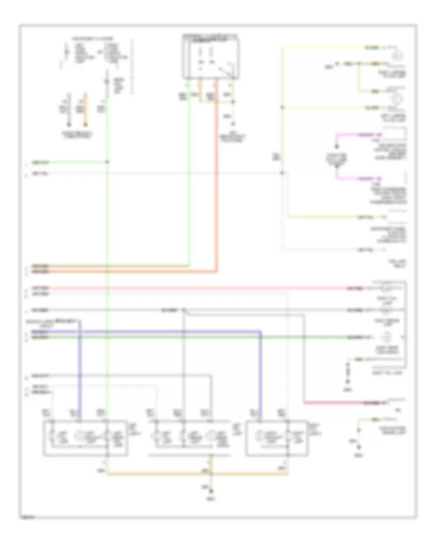 Exterior Lamps Wiring Diagram, with Low Equipment (2 of 2) for Volkswagen Jetta TDI 2011