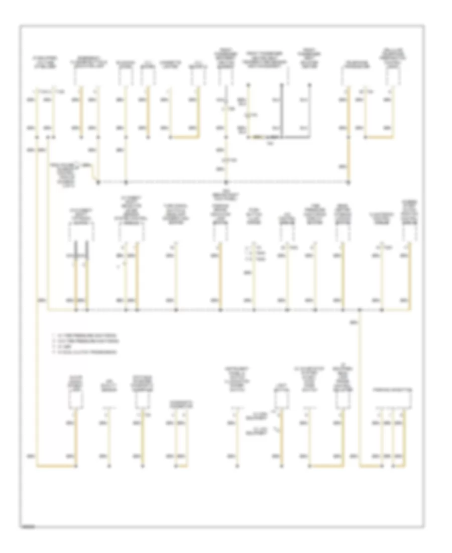 Ground Distribution Wiring Diagram Late Production 3 of 4 for Volkswagen Jetta TDI 2011