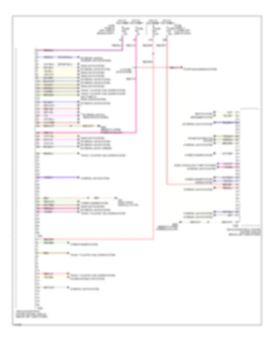 Vehicle Electrical System Control Module Wiring Diagram (1 of 2) for Volkswagen Tiguan SE 2013
