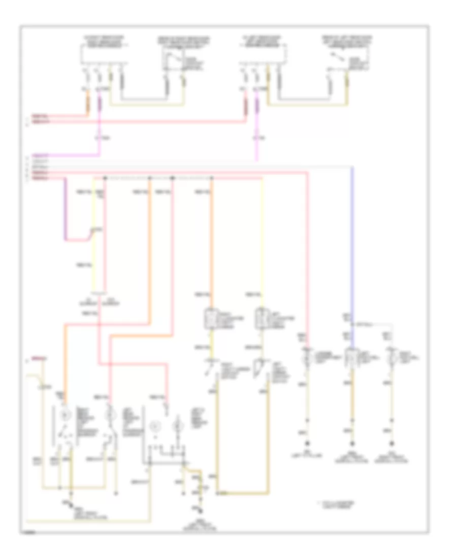 Courtesy Lamps Wiring Diagram 2 of 2 for Volkswagen Tiguan SE 2013