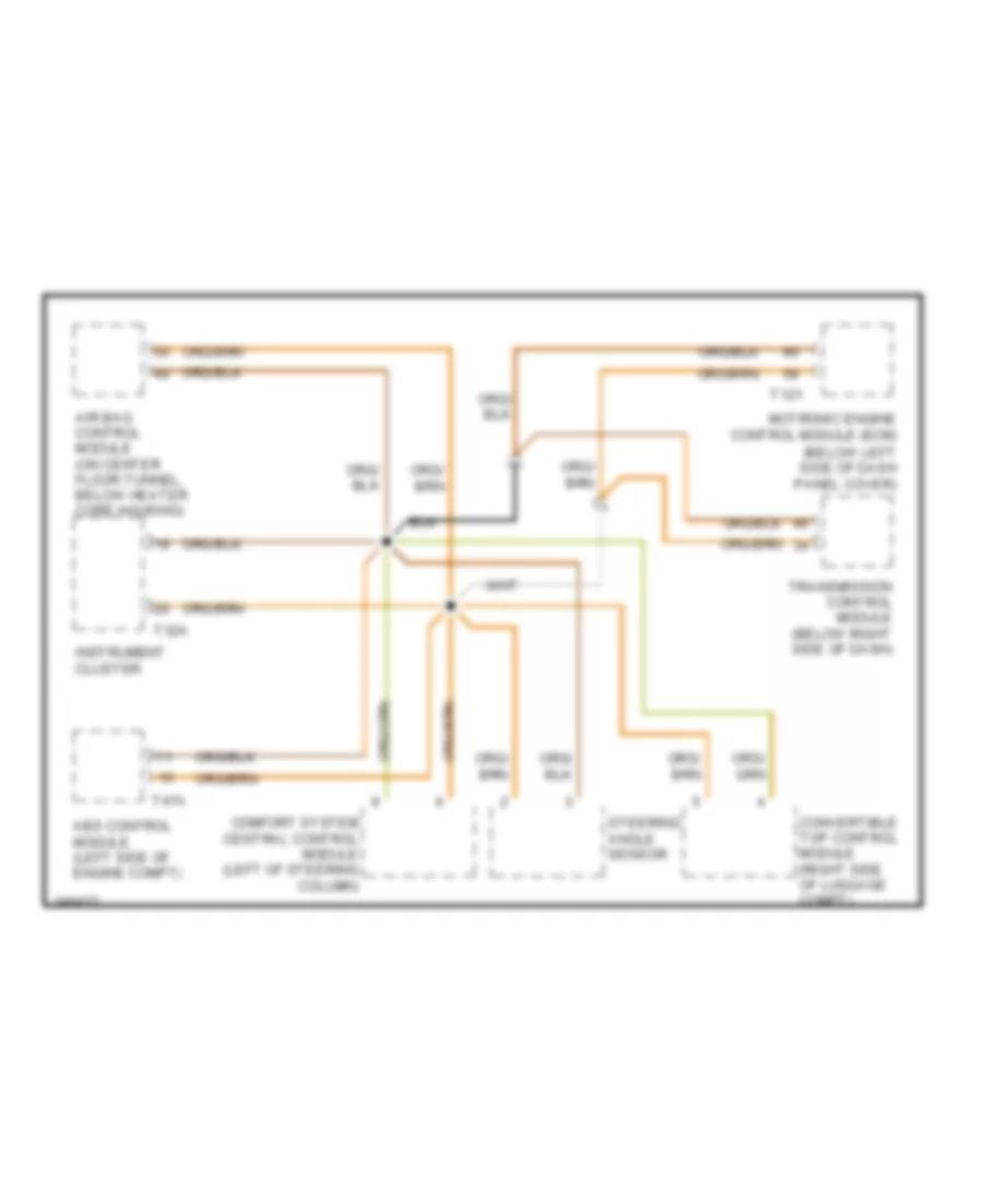 HighLow Bus Wiring Diagram, Convertible for Volkswagen New Beetle GLX 2003
