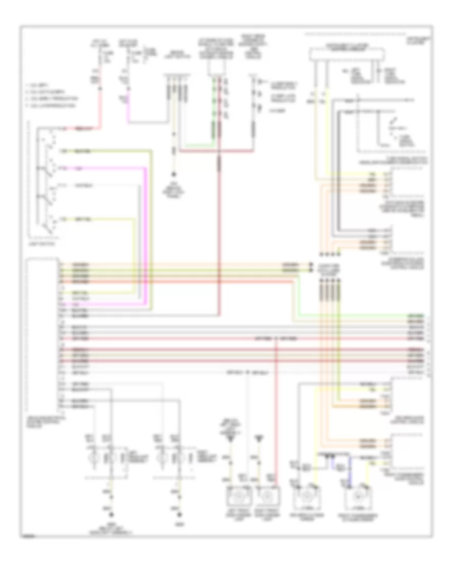 Exterior Lamps Wiring Diagram (1 of 2) for Volkswagen GLI 2.0T 2008