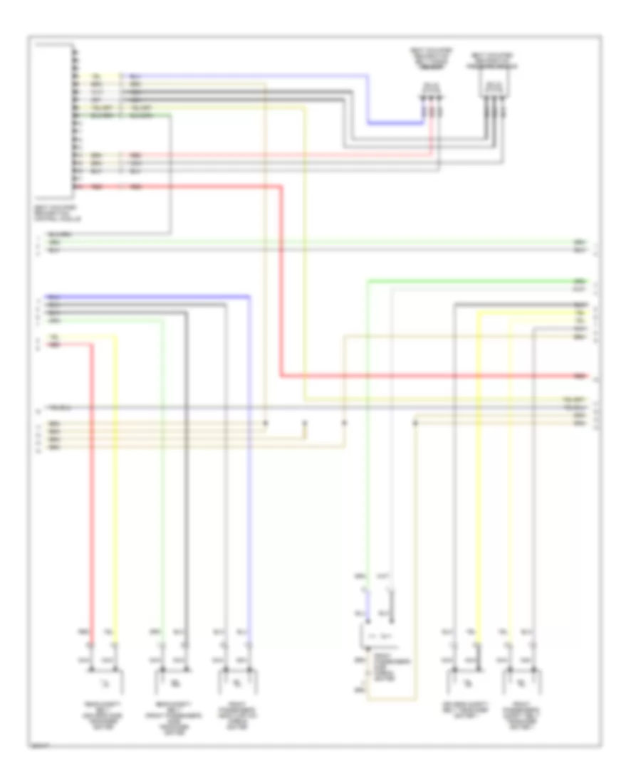 Supplemental Restraints Wiring Diagram (2 of 3) for Volkswagen GLI 2.0T 2008