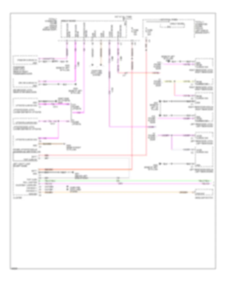 Courtesy Lamps Wiring Diagram 1 of 2 for Volkswagen Routan S 2011