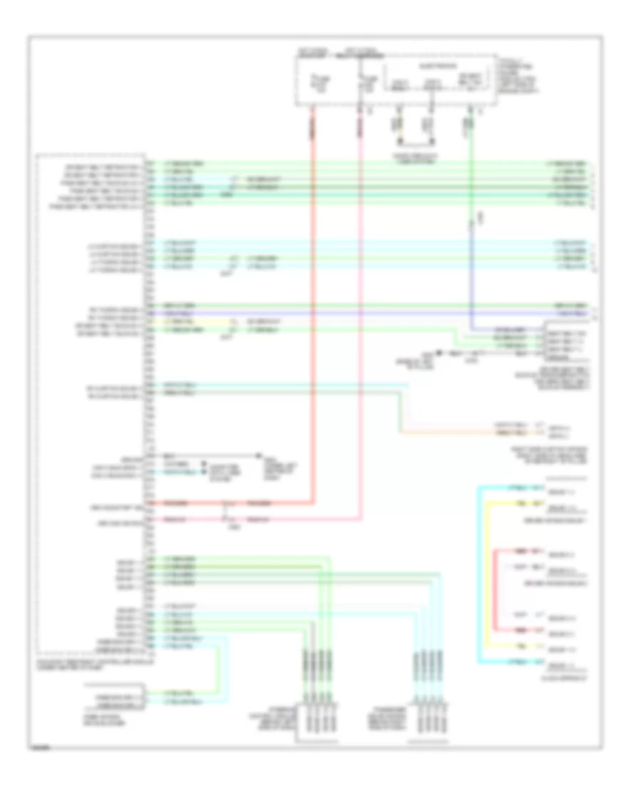 Supplemental Restraints Wiring Diagram 1 of 3 for Volkswagen Routan S 2011