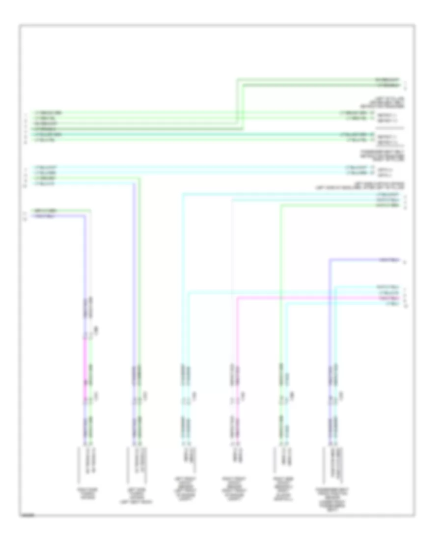 Supplemental Restraints Wiring Diagram 2 of 3 for Volkswagen Routan S 2011