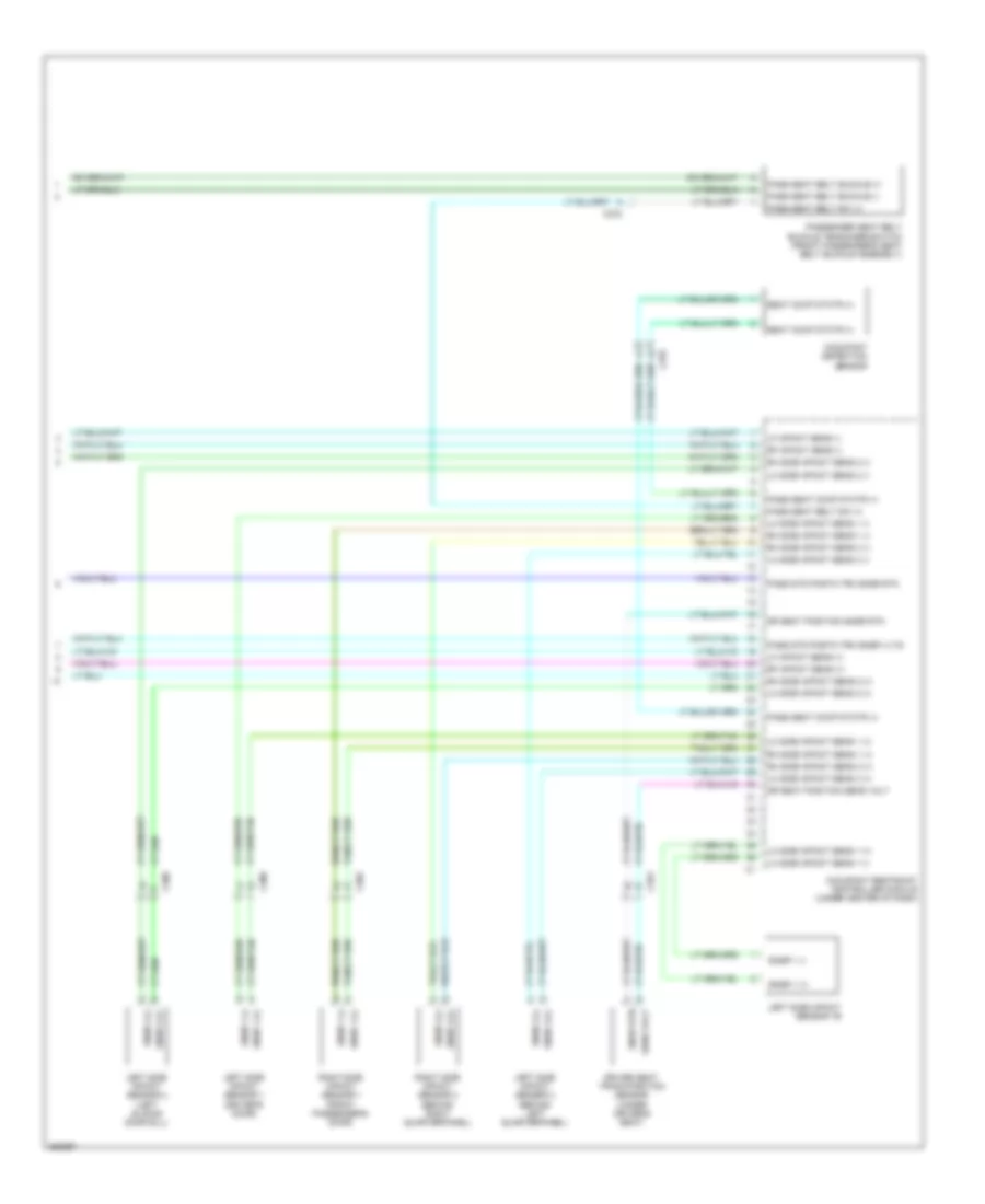 Supplemental Restraints Wiring Diagram (3 of 3) for Volkswagen Routan S 2011