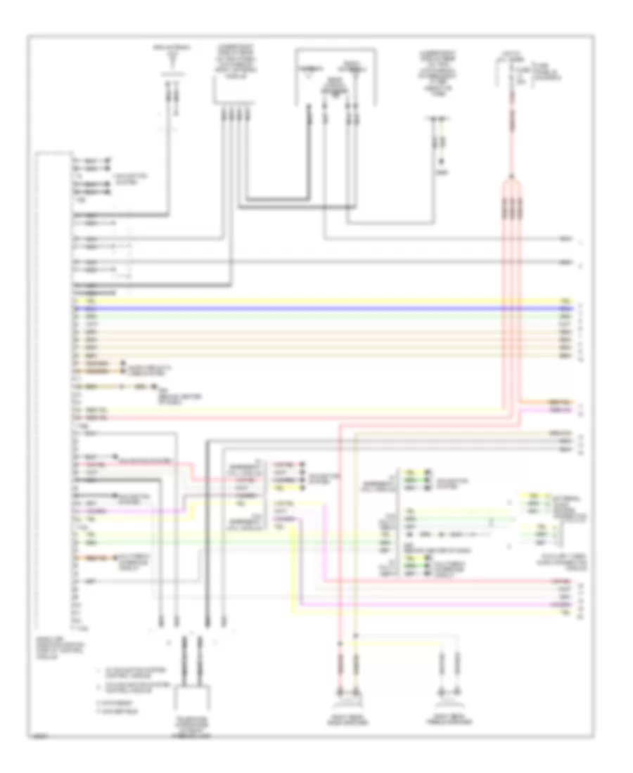 Navigation Wiring Diagram, with Amplifier (1 of 4) for Volkswagen Beetle 2014