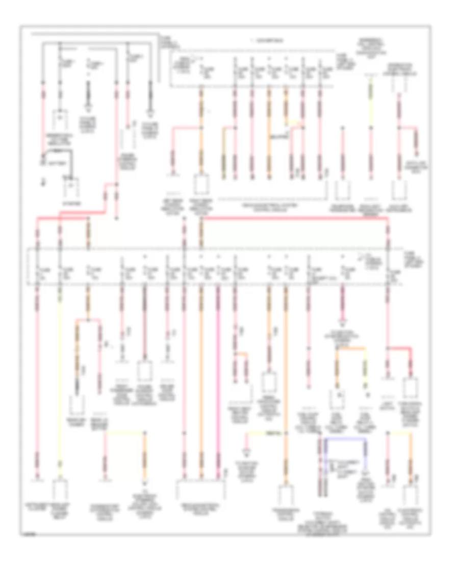 Power Distribution Wiring Diagram 1 of 5 for Volkswagen Beetle 2014