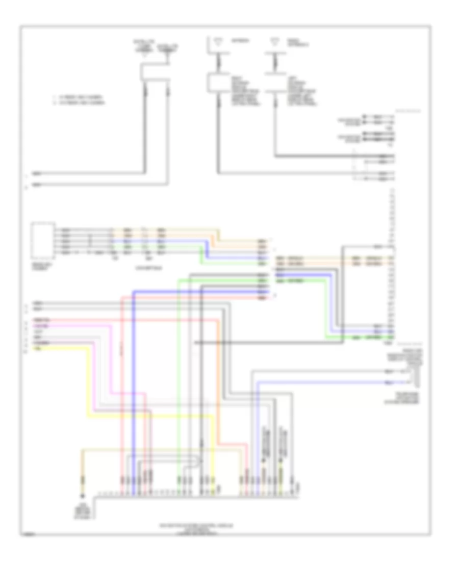 Radio Wiring Diagram, without Amplifier (3 of 3) for Volkswagen Beetle 2014
