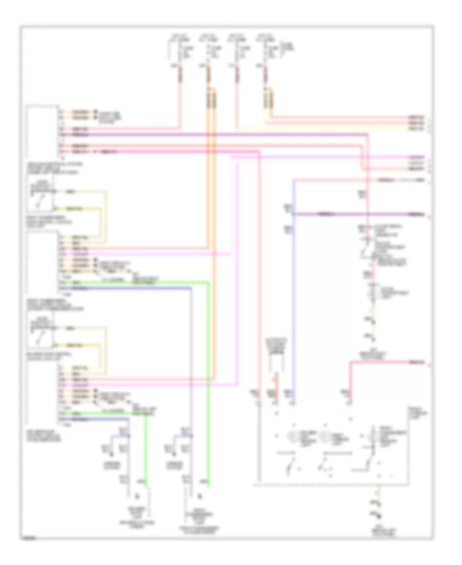 Courtesy Lamps Wiring Diagram 1 of 2 for Volkswagen GTI 2 0T 2008