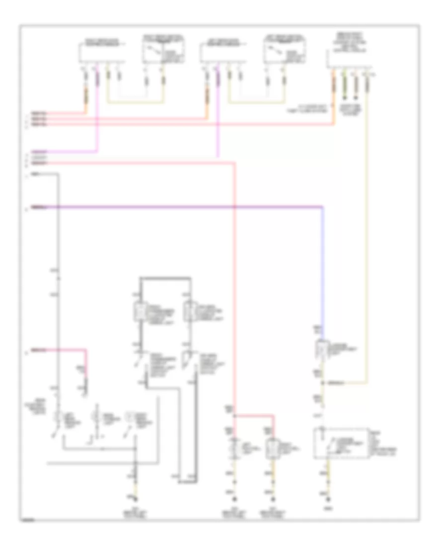 Courtesy Lamps Wiring Diagram 2 of 2 for Volkswagen GTI 2 0T 2008