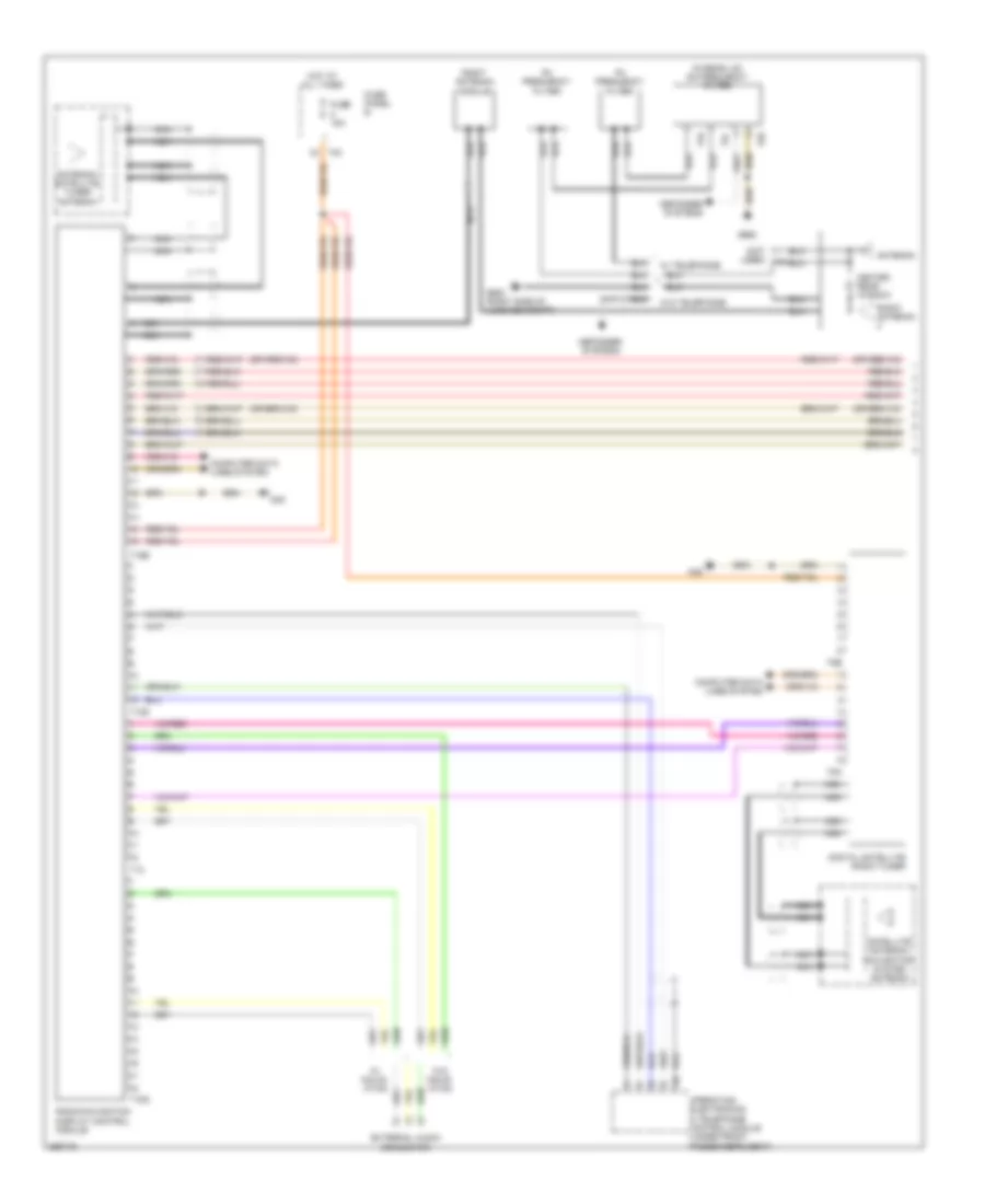 Premium Radio Wiring Diagram, without Amplifier with IPOD (1 of 2) for Volkswagen GTI 2.0T 2008
