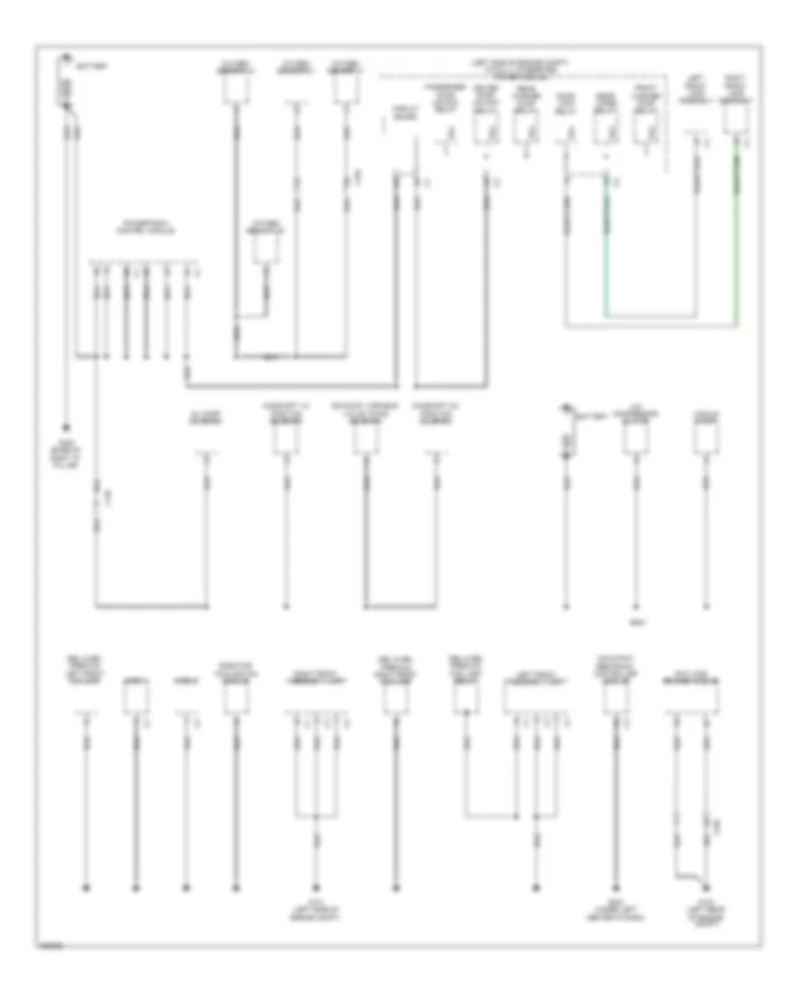 Ground Distribution Wiring Diagram 1 of 4 for Volkswagen Routan SEL 2011