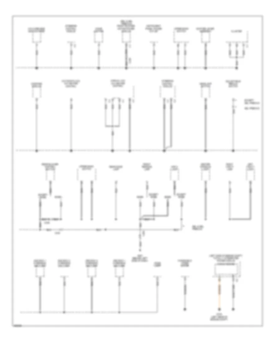 Ground Distribution Wiring Diagram 2 of 4 for Volkswagen Routan SEL 2011